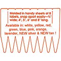 Pylon 5-inch White Pot Labels