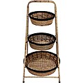 Banana Leaf 36-inch Woven Round Fruit Rack (China)
