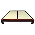 Mahogany Walnut Twin Tatami Platform Bed (China)