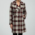 Tommy Hilfiger Women's Plaid Double-breasted Coat