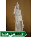 White Bonded Marble Athena with Spear Statue