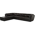 Genera Bonded Black Leather 6-Piece Living Room Set