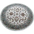 Indo Hand-tufted Beige Wool Rug (8' Round)