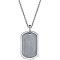 Two-tone Stainless Steel Men's Dog Tag Necklace