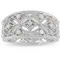 Miadora Sterling Silver 1/4ct TDW Diamond Fashion Ring (H-I, I3)