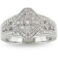 Miadora Sterling Silver 1/3ct TDW Diamond Fashion Ring (H-I, I3)