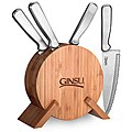 Ginsu 04886 5-piece Stainless Bamboo Prep Set