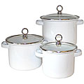 Reston Lloyd Calypso Basics 3-piece White Stock Pots