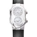 Philip Stein Women's 1-F-FSMOP-CB Black Leather Strap Watch