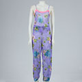 Illusions Women's Floral Stretch Mesh Camisole and Pant Set