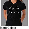 Los Angeles Pop Art Women's Chinese Peace Crewneck Tee