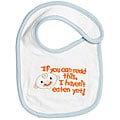 Funkoos 'Messy But Fun' Organic Cotton Baby Boy Bib