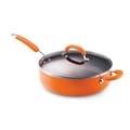Rachael Ray Orange Porcelain Enamel 6-quart Covered Saute
