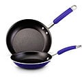 Rachael Ray Porcelain Enamel Blue Twin Pack Cookware