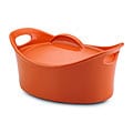 Rachael Ray Orange Stoneware Casseroval