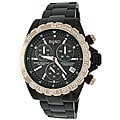 Roberto Bianci Men's Professional Commando Gold Bezel Chronograph Watch