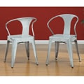 Silver Tabouret Stacking Chairs (Set of 4)