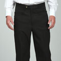 Sansabelt Men's Black Gabardine Twill Trousers
