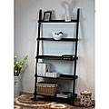 Amazing pamphlets on Music Jukebox 34-inch Wood Leaning Ladder Book Shelf