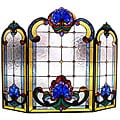 Victorian Stained Glass Fireplace Screen