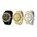 Geneva Platinum Men's Chronograph-style Link Watch