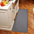 Wellnessmats Grey Antifatigue Kitchen Mats (72 in. x 24 in.)