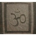 Hand-carved Stone Tile 3-D 'Om' Symbol Yoga and Meditation Inspirational Art Wall Hanging