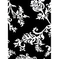 Hand-tufted Quill Feather Black Wool Rug (4' x 6')