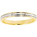 NEXTE Jewelry 14k Gold Overlay Railed Women's Band (3 mm)