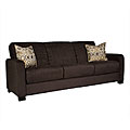 Trace Convert-a-Couch Brown Microfiber Futon Sofa Sleeper