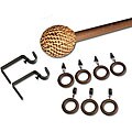 Hana 28 to 48-inch 10-piece Adjustable Curtain Rod Set