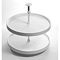 Round 18-inch Lazy Susan Double Rotating Tray