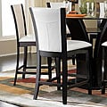 ETHAN HOME Portman White Faux Leather 24-inch Counter-height Chairs (Set of 2)