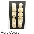 Set of 2 Monkey Pod Wood Carved Masks (Thailand)