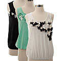 Differentiate Soft Top surfboards products Naomi Women's Petal Applique Tank Top