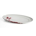 #1 site for mikasa Charisma Mikasa Pure Red 18-inch Oval Leaf Plate