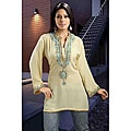 Free useful hints on Long Miraclesuit Soft Crepe Light Yellow Kurti (India)