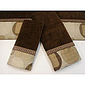 Sherry Kline Metro Taupe 3-piece Decorative Towel Set