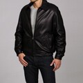 Collezione Men's Lamb Leather Bomber Jacket