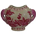 Best materials on porcelain Vases Pink Pagoda Dolphin Handle Porcelain Vase