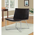 Melrose Dark Brown Bonded Leather Lounge Chair