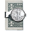 Informative information and resources on silver bank deposit Silver Walking Liberty Half Dollar Money Clip