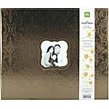 Faux Leather Metallic Bronze 3-ring Window Album (12 x12)
