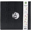 Leather Embossed/ Black Postbound Album