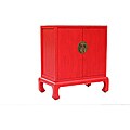 iron furnishings Free useful info Antique Red 2-door Pine Cabinet