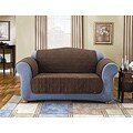Sure Fit Quilted Suede Chocolate Sofa Pet Throw Pillow