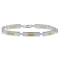 Sterling Silver Yellow Sapphire Rectangle Bracelet