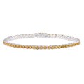 Sterling Silver Yellow Sapphire Bracelet