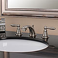 Fontaine Pari Brushed Nickel Wide Spread Bathroom Faucet