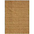 Hand-woven Basket Natural Jute Rug (6' x 9')